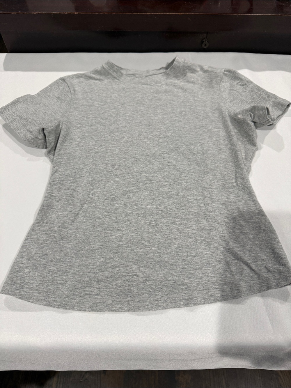 Pumiey- Classic Gray Short Sleeve Tee - Women's Casual Top